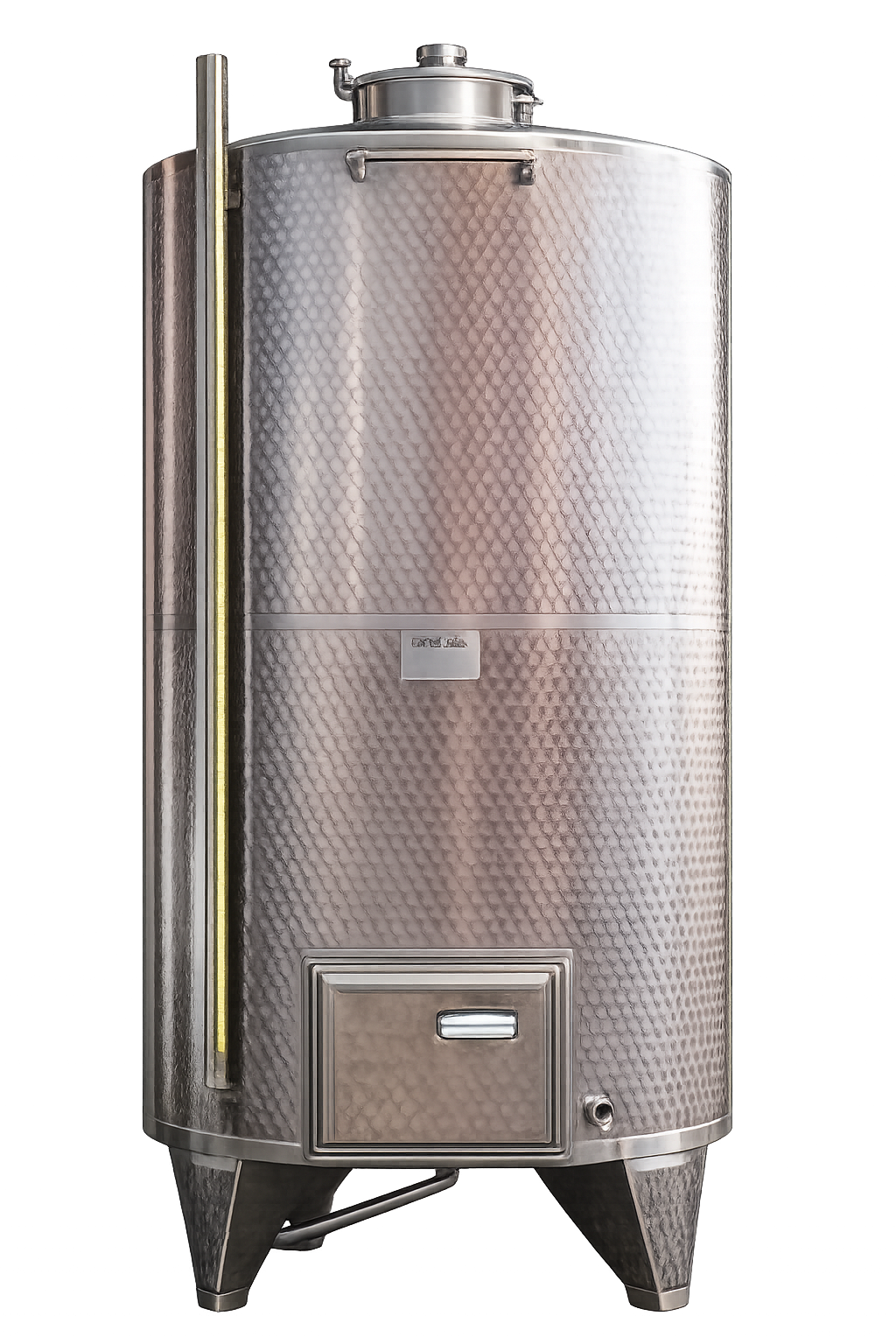 VIBO B Cisterne Clasice cu Picioare, Trapă Superioară, Fund Conic, Complet Izolate - TOSCANA INOX