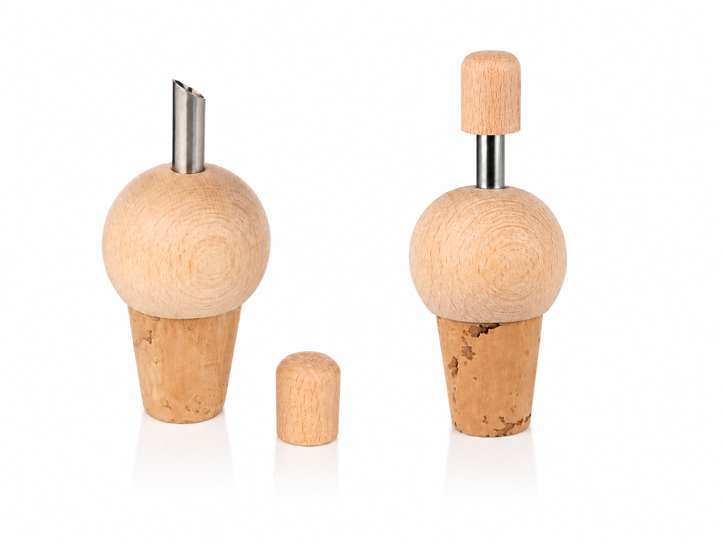 Special Wooden, Cork & Stainless Steel Stoppers - TECHNOSUGHERI - 4