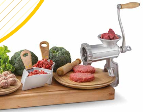 8690N Mașină de Tocat Carne Manuală Nr.5, Inox - 2